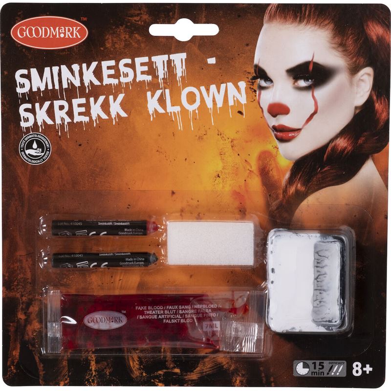 SMINKESETT SKREKK KLOWN 