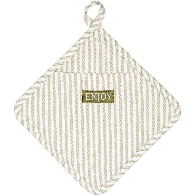 GRYTEKLUT KARA 20X20CM STRIPE BEIGE