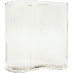 Buet glassvase, klar