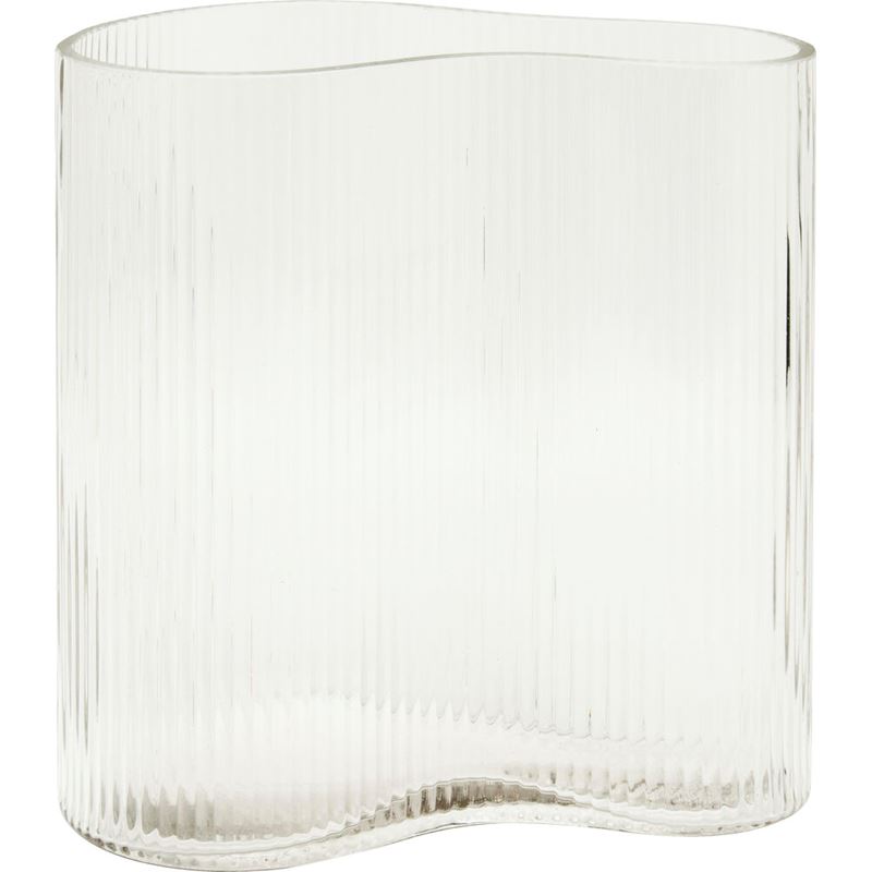 Buet glassvase, klar